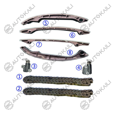 مجموعة سلسلة التوقيت لشركة نيسان تيتان VK56DE V8 5.6L 5552cc 04-10 Armada VK56DE V8 5.6L 5552cc 05-10 Pathfinder VK56DE V8 5.6L 5552cc 08-10