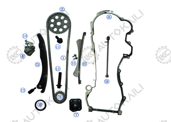 مجموعة سلسلة توقيت الحديد لـ OPEL/VAUXHALL AGILA Z 13 DT / Z 13 DTJ 1248CC 03.8- ASTRA H / Mk V Z 13 DTH 1248CC 04.1-09.5