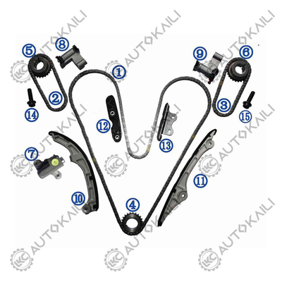 مجموعة سلسلة التوقيت لـ 3.5- W ، C 3496cc VVT V6 N7WGE 2007-10 Edge07-10,Flex non turbo09-10 Flex turbo09 ، Fusion07-09 ، Taurus09 ، Taurus X 08-09
