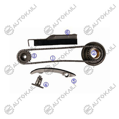 كيت سلسلة توقيت بلاستيك PA66 / PA46 لـ L200 4WD الديزل 4M40T 2.8L 03-06