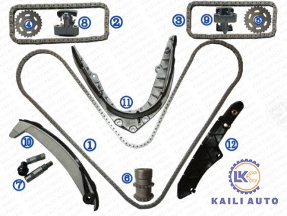 740IL 528i 540i M5 Z8 X5 BMW سلسلة توقيت استبدال V8 GAS DOHC 4398CC 11311741746