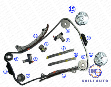 TOYOTA 4Runner FJ Cruiser VVT Timing Chain 13506-31010174L 13550-31010