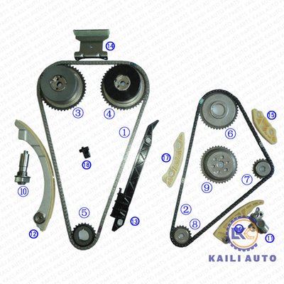 148L Timing chain VVT Kit لجنرال موتورز شيفروليه بويك كاديلاك 24461834 12608580