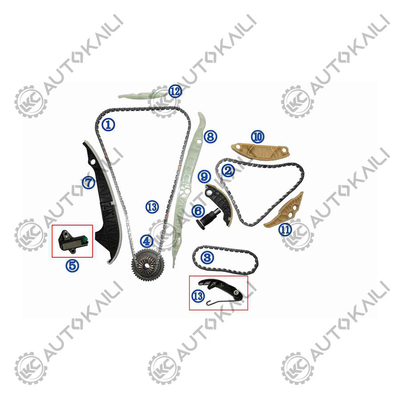 مجموعة سلسلة التوقيت لـ AUDI/VW EA888 ((الثالث والنصف) AUDI A4 (8K2 B8) 1.8/2.0 A5 (8T3) 1.8/2.0 TFSI 15- 06K109158AD 8*170