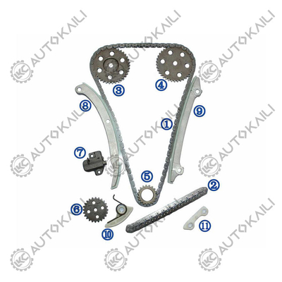 كيت سلسلة توقيت بلاستيك PA66 / PA46 لـ FORD FOCUS 2.0L 121CID DURATEC DOHC 16V L4 2005-2011