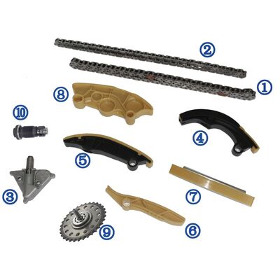 مجموعة سلسلة توقيت بلاستيكية PA66 / PA46 لـ Ranger Rover Evoque البنزين PT204 2.0T 17-18