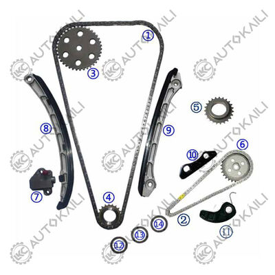 مجموعة سلسلة التوقيت لـ MAZDA 3 البنزين LF5H / LF5W 2.0L 08-14