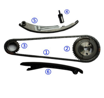 FIAT PALIO SIENA IDEA STRADA Timing Chain Kit 04777699AA 112L مقاومة التآكل