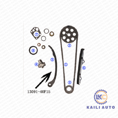 طقم سلسلة التوقيت لنيسان 240S BLUEBIRD NAVARA NOMAD PINTARA PRAIRIE SILVIA 13028-40F01 102L 13070-40F06